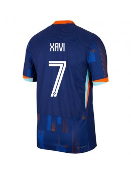 Niederlande Xavi Simons #7 Auswärtstrikot EM 2024 Kurzarm